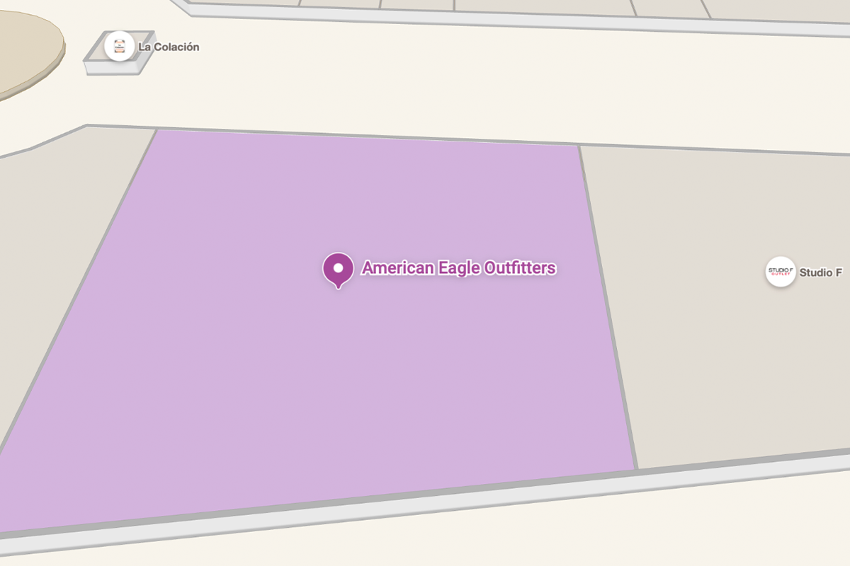 Mapa AMERICAN EAGLE OUTFITTERS